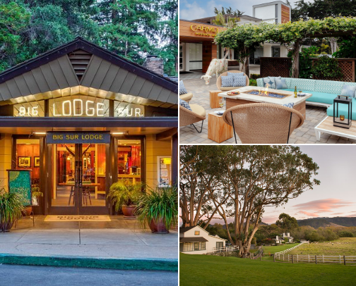 granola girls' weekend in norcal: big sur & carmel cover photo collage