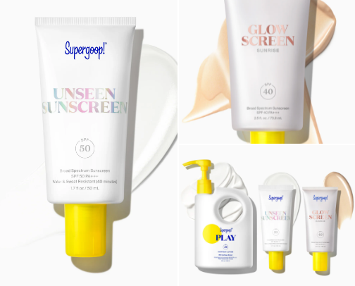 The best skincare with SPF and sunscreen ☀️ cover photo collage