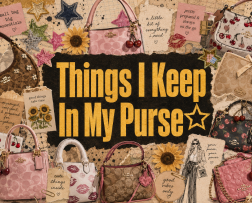Things I Actually Keep in My Purse☆ cover photo collage