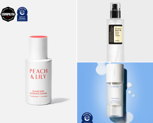 Glass Skin Products That Actually Work (Korean Skincare for Smooth, Glowing Skin) cover photo collage