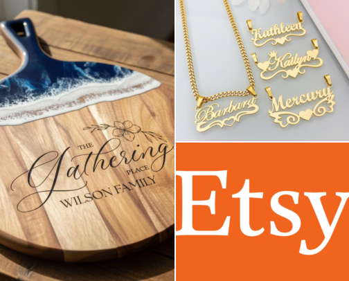 Fashion, Gifts, Home & Interests by Etsy (US) cover photo collage