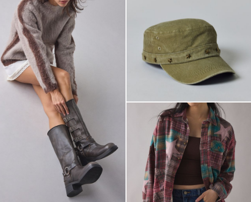 nyc trip outfit ideas | leather, cheetah, sparkle cover photo collage