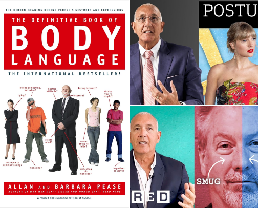 learn about body language🧍📚 cover photo collage