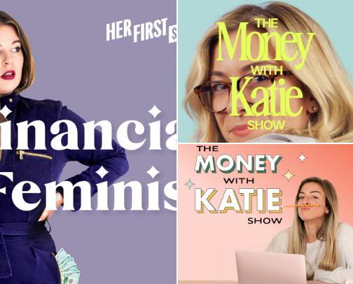 personal finance podcasts for the girls cover photo collage