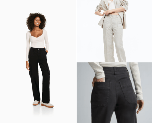 •PANTS - skinny, baggy, cargo, elegant, texas• 👖 cover photo collage