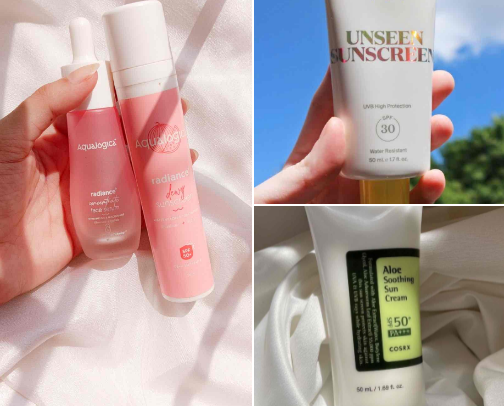 My Favorite sunscreens .♡♡ cover photo collage