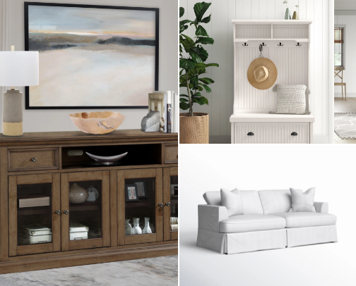 Living Room/Entry Way Design cover photo collage