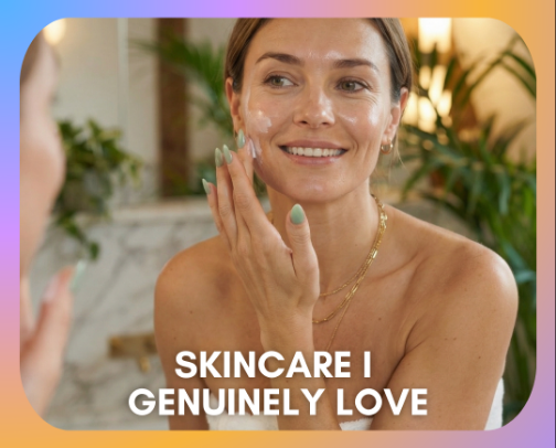 Skincare I Genuinely Love cover photo collage