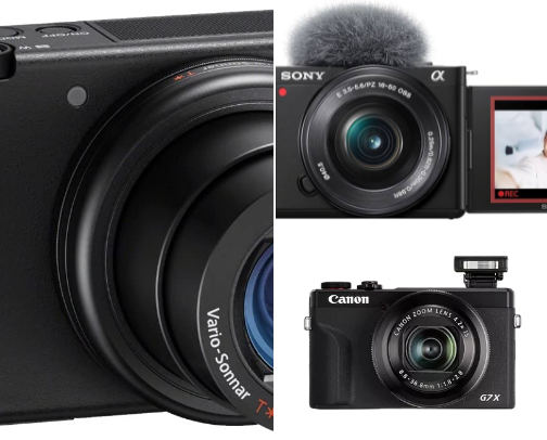 Best Cameras for Creating TikTok Videos 🎥📱✨ cover photo collage