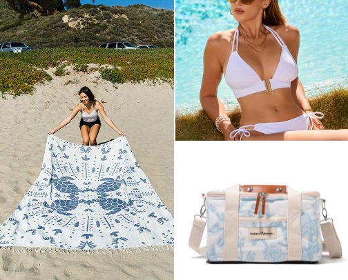 Beach Vacation Must Haves cover photo collage
