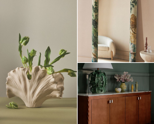 home (vintage, mid century modern) cover photo collage