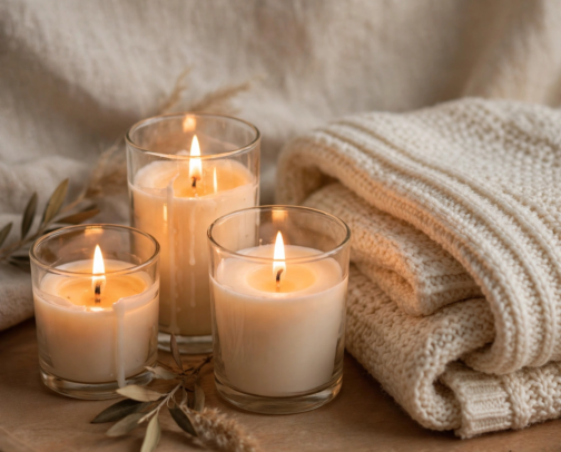 Lit: Candles & Cozy Home Vibes cover photo collage