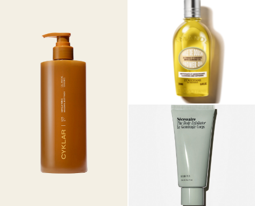 Splurge-worthy shower products cover photo collage