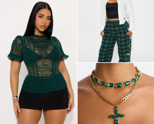 The Forest Green Edit: Elevated Winter Outfits in Earthy, Luxe Tones cover photo collage