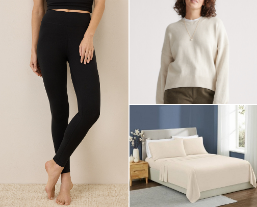 Natural Fiber Clothes & Home Finds cover photo collage