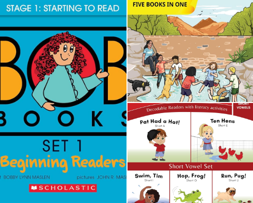 The Best Decodable Books for Beginning Readers (Science of Reading-Aligned) cover photo collage