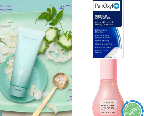 Skincare Products that Saved my Skin! cover photo collage