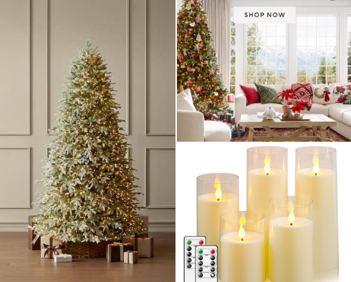 christmas decor cover photo collage