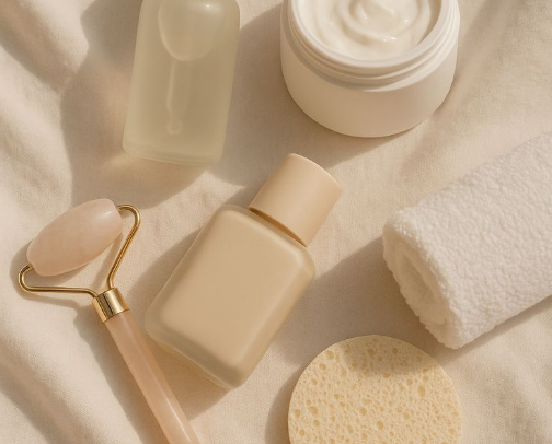 Skincare Beauty: Glass, Clear and Perfect Skin cover photo collage