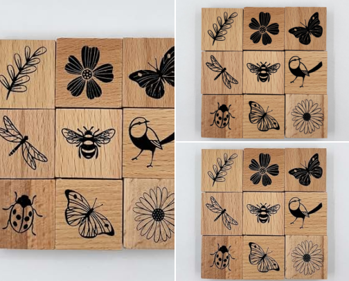Get Free - Artistic 9Pcs Vintage Wood Rubber Stamp Butterfly Bird Ladybird and Plant Retro Decorative Mounted Wooden Rubber Stamp Set for DIY Art and Craft Journals Scrapbooking cover photo collage