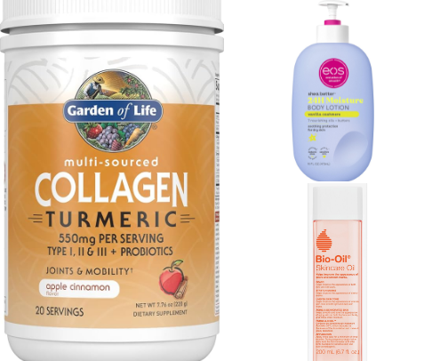 Skin Care body cover photo collage