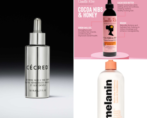 Natural Hair Care Products and Tools cover photo collage