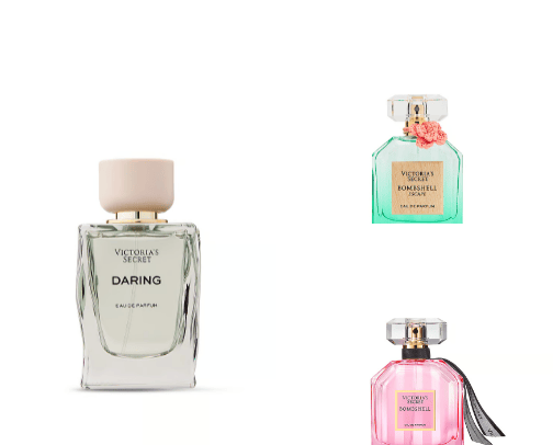 VICTORIA'S SECRET perfume cover photo collage
