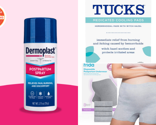 Postpartum essentials cover photo collage