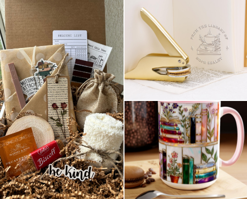 Gifts for People Who Smell Books on Purpose cover photo collage