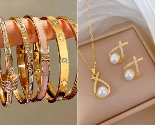 Top SHEIN jewelry steel cover photo collage