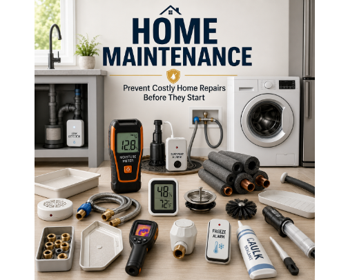 Home Maintenance: Prevent Costly Home Repairs Before They Start cover photo collage