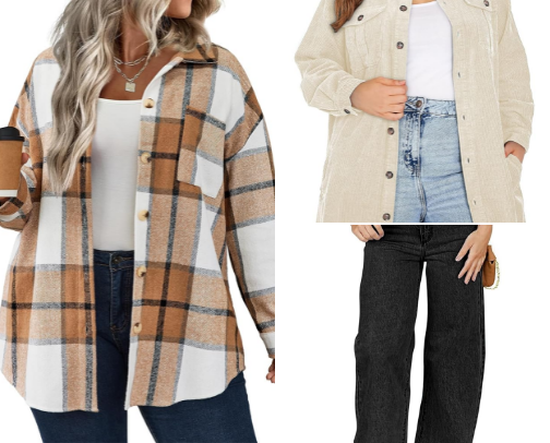 Plus size clothes cover photo collage