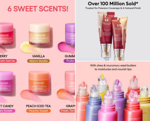 ✨ The Ultimate Beauty Essentials for Every Age ✨ cover photo collage