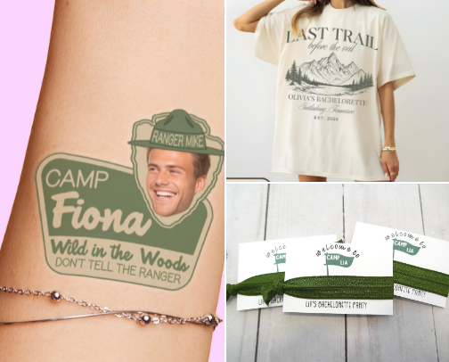 Last Trail Before The Veil Bachelorette Party Must Haves cover photo collage