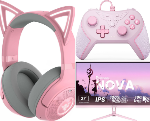 Princess Gamer Setup cover photo collage