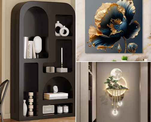 Unique home decor pieces 🤍💙✨ cover photo collage