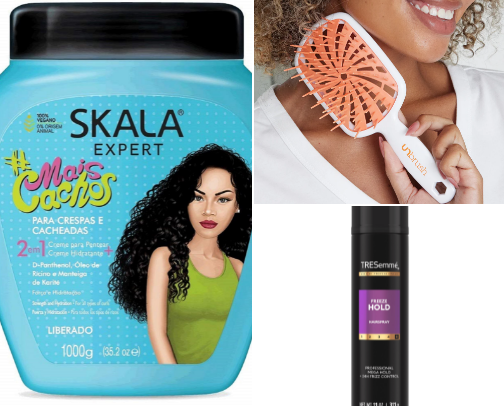 Curly Hair Products cover photo collage