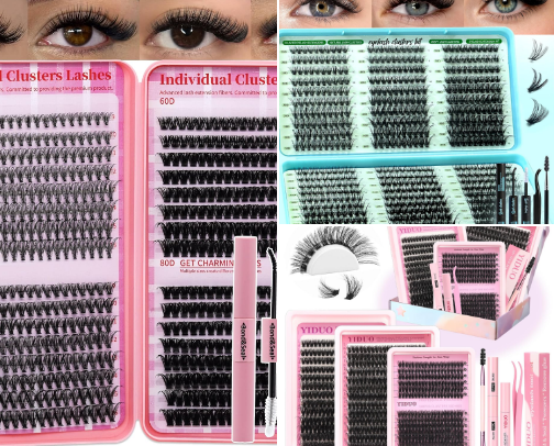 You’re affordable and beginner, friendly lash guide!!✨ cover photo collage
