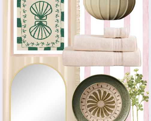 Soft Coastal Romantic Interior Style — Shop the Look & Design Guide cover photo collage