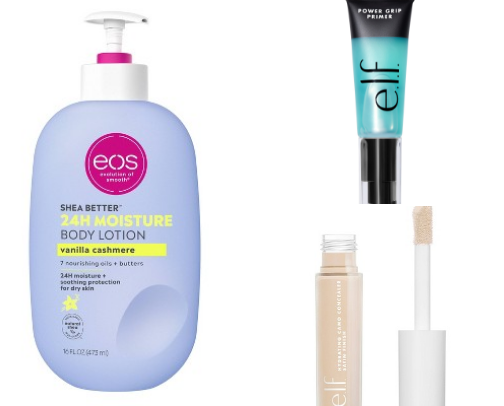 trending beauty products cover photo collage