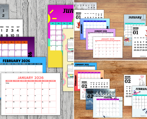 Calendars cover photo collage