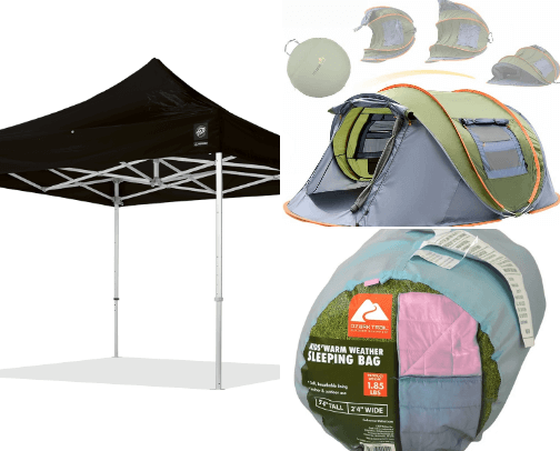Camping essentials cover photo collage