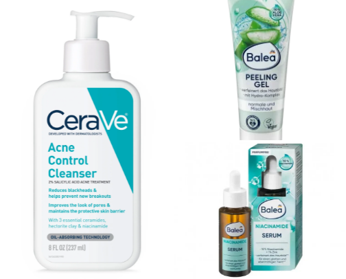 Budget-frendly products for oily skin cover photo collage