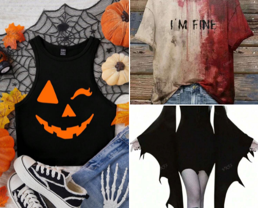 Trick or Chic: Halloween Fashion Finds cover photo collage