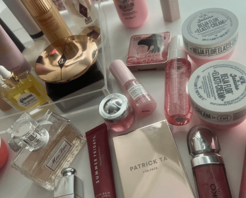 makeup favorites🫧 cover photo collage
