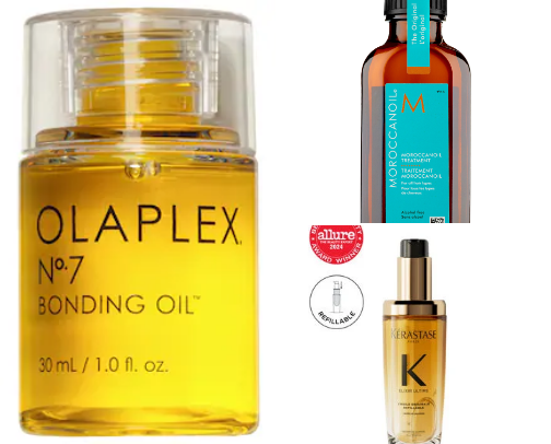 hair oils cover photo collage