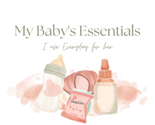 Everyday items for my baby cover photo collage