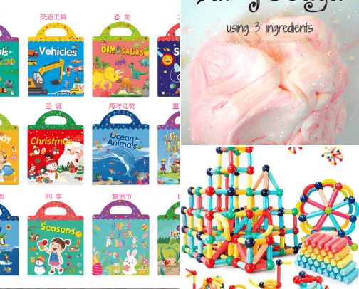 Kids activities cover photo collage