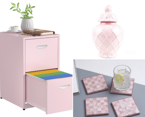 Pink Desk Stuff!! cover photo collage