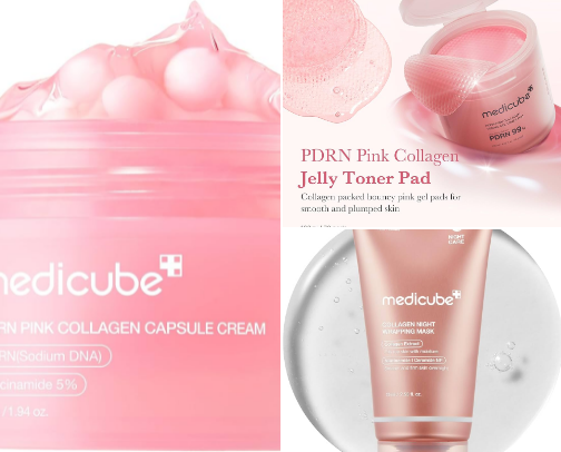 skincare • medicube picks • pore care • glow routine • Korean beauty • SoftlyMarieCo cover photo collage
